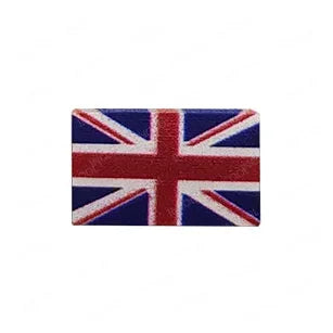 UK British Flag Embroidered Patch Hook Loop Reflective Badge Applique