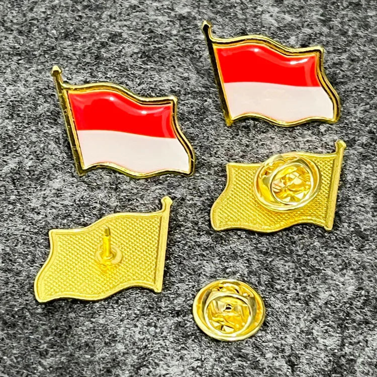 Patriotic Flag Brooch Pins Set Metal Lapel Badge Bulk Gift Jewelry