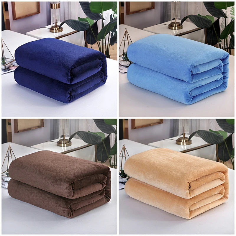 Ultra Soft Mink Velvet Blanket Thick Cloud Bed Throw Cozy Bedding