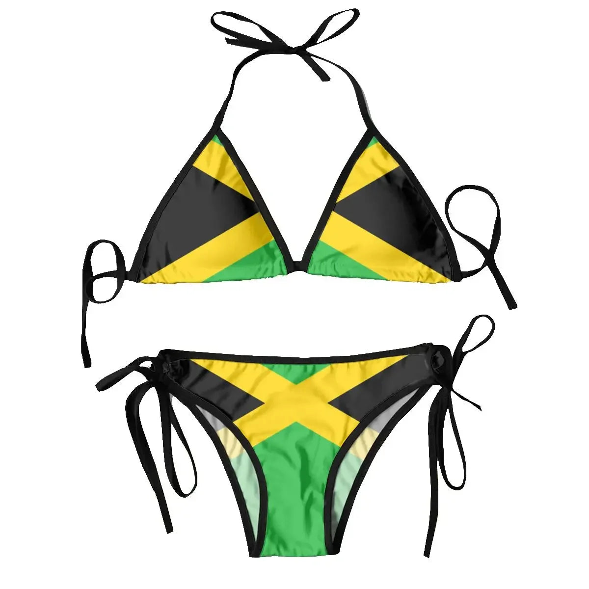 Women’s Jamaica Flag Bikini Set - Two-Piece Summer Beachwear Swimsuit