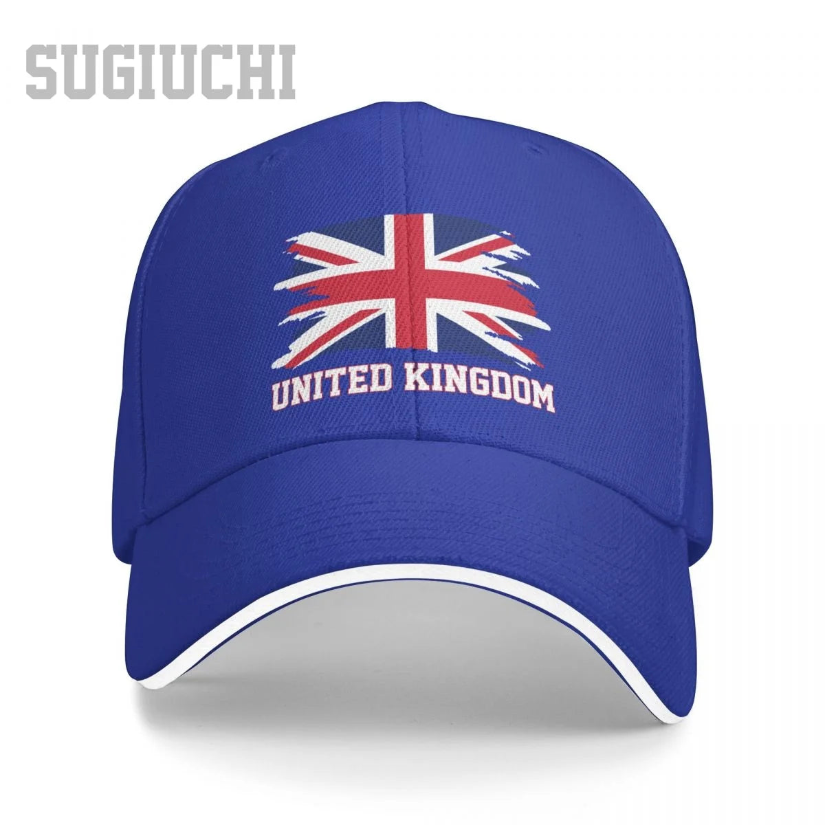 UK Flag Baseball Cap Adjustable Unisex Casual Snapback Hat Cotton
