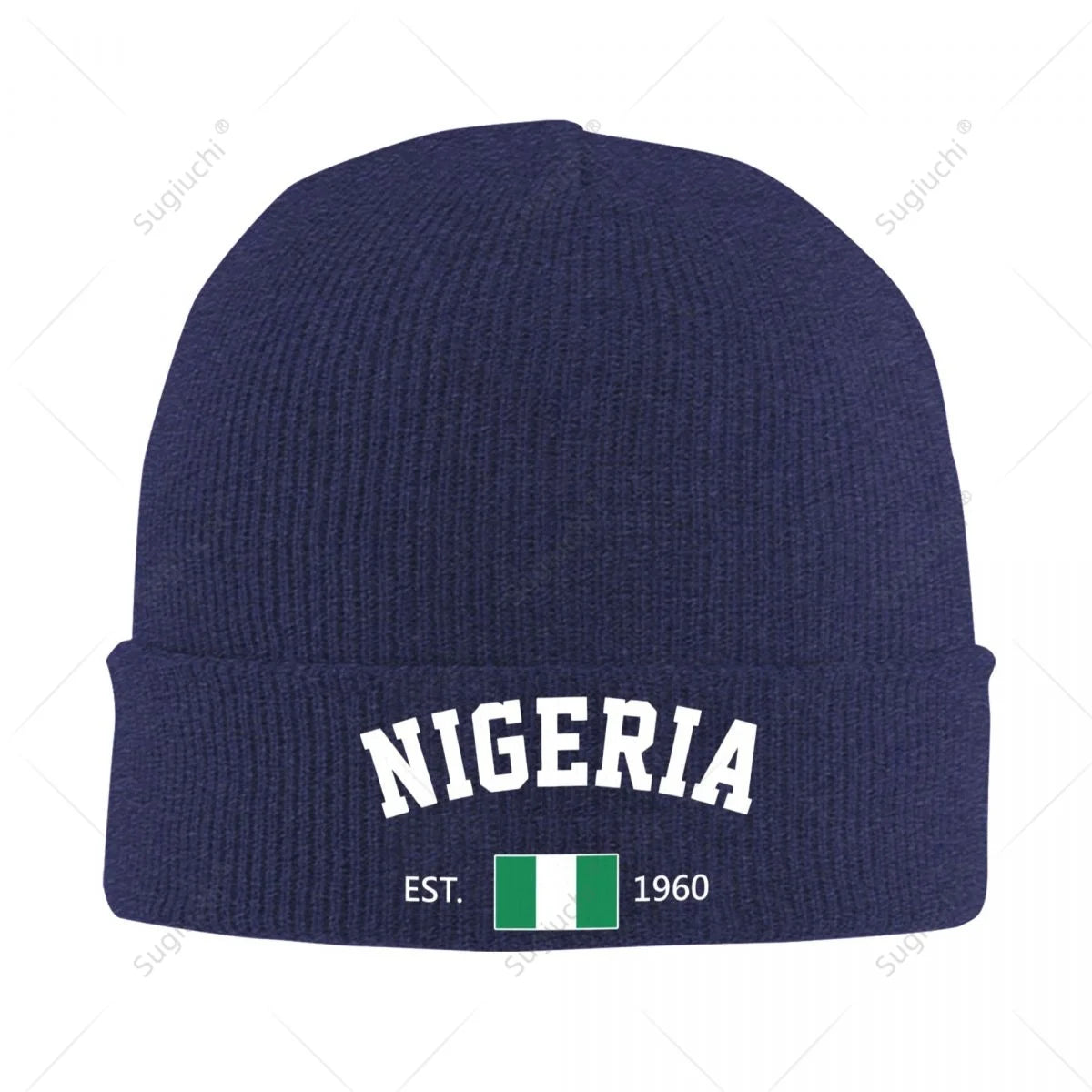 Nigeria EST.1960 Beanie Hat Unisex Winter Warm Knitted Skull Cap