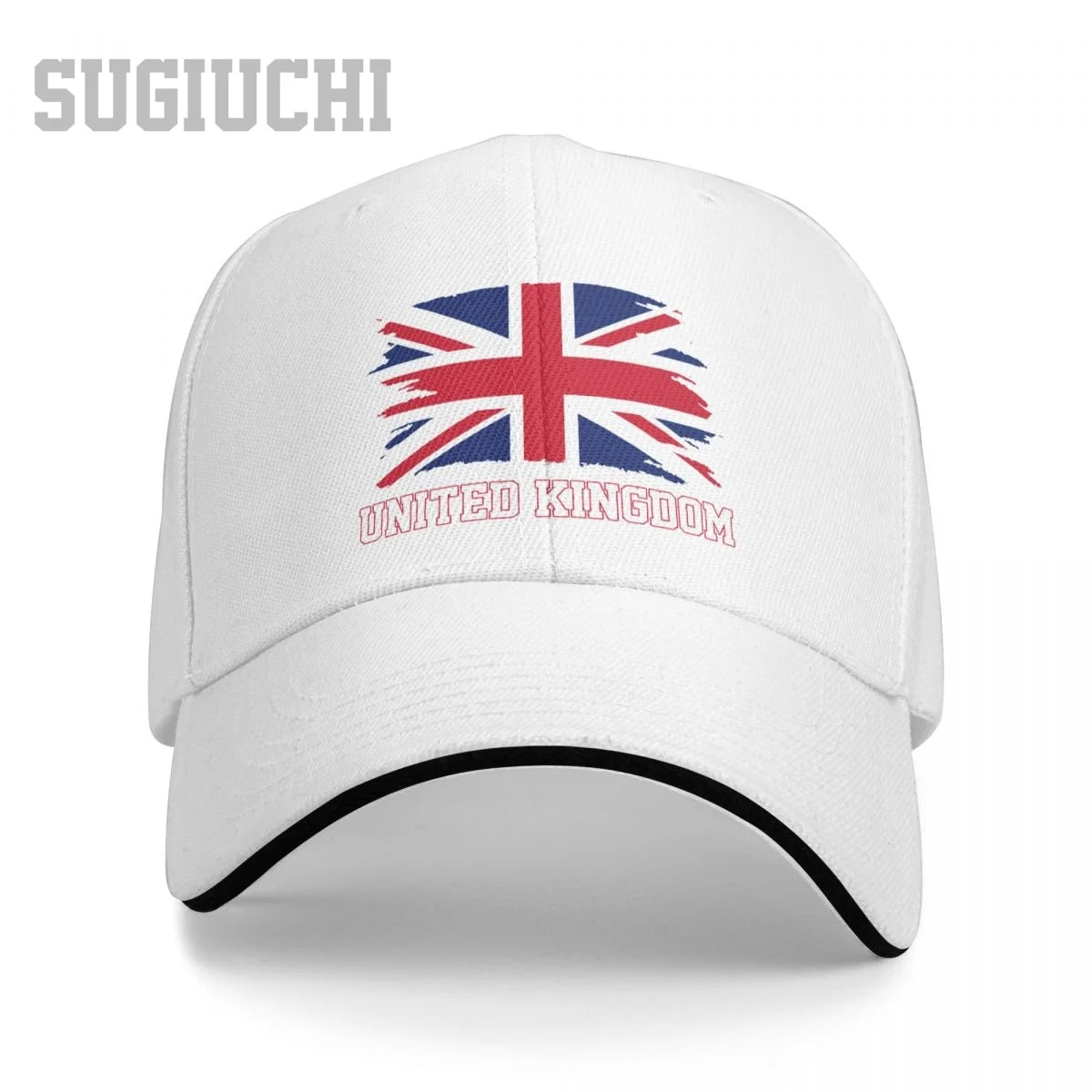 UK Flag Baseball Cap Adjustable Unisex Casual Snapback Hat Cotton