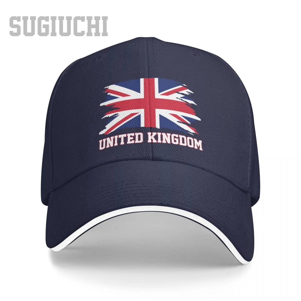 UK Flag Baseball Cap Adjustable Unisex Casual Snapback Hat Cotton