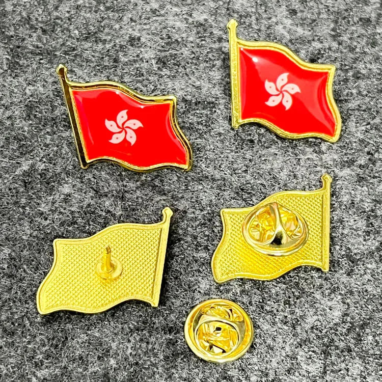 Patriotic Flag Brooch Pins Set Metal Lapel Badge Bulk Gift Jewelry