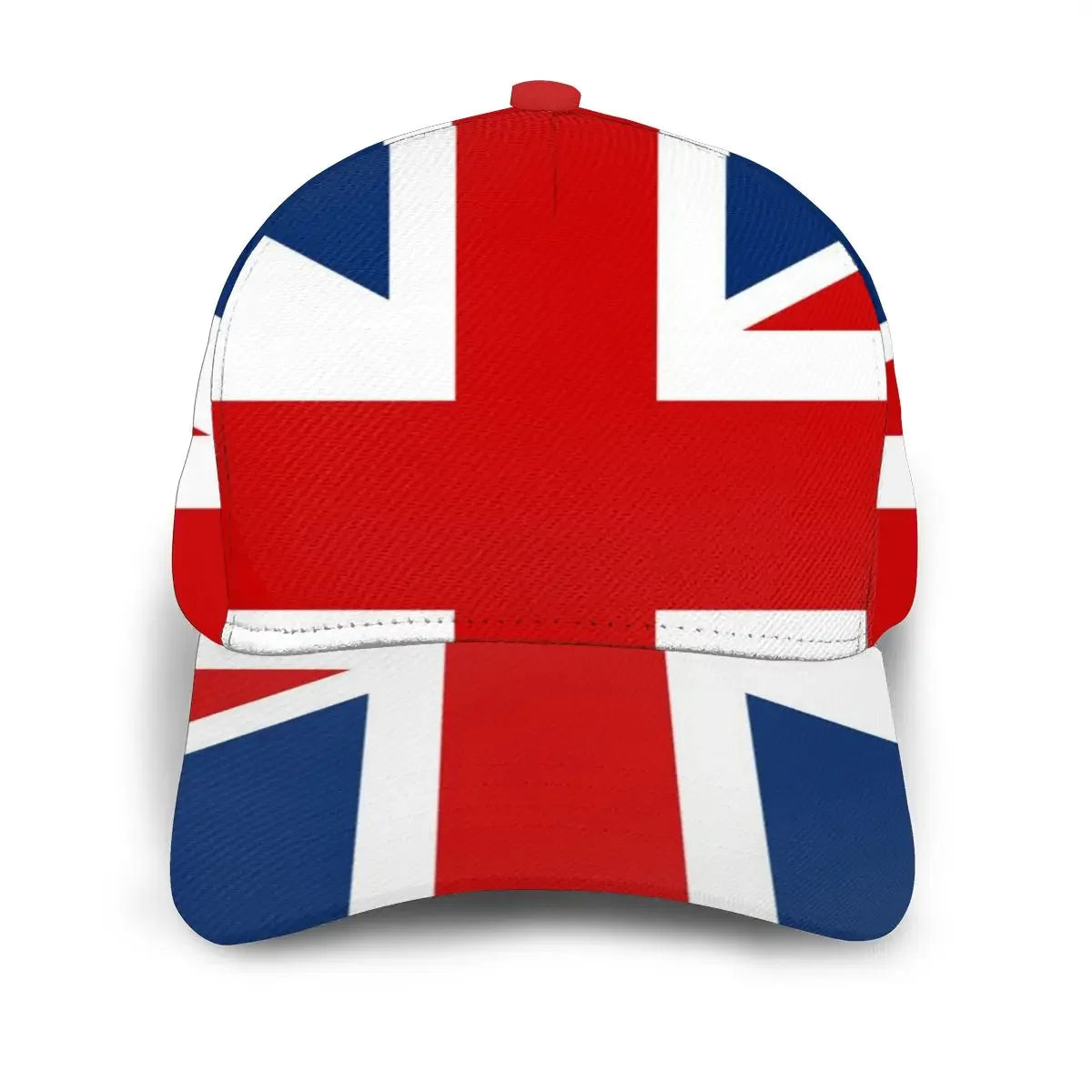 UK British Flag Baseball Cap Adjustable Unisex Casual Outdoor Hat