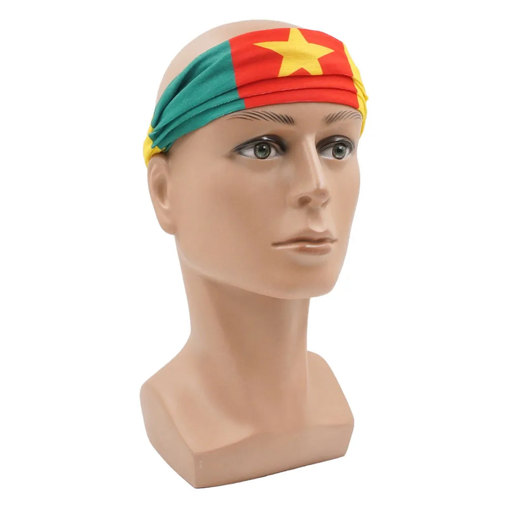 African Flag Bandana Neck Gaiter UV Protection Seamless Face Cover