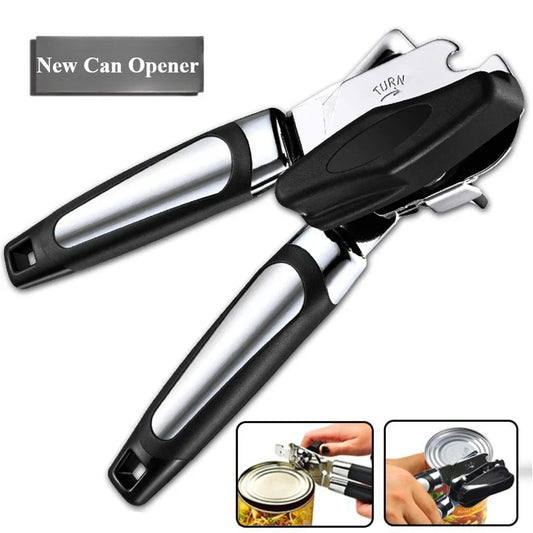 Heavy Duty Stainless Steel Can Opener Multifunction Bottle Opener Tool
