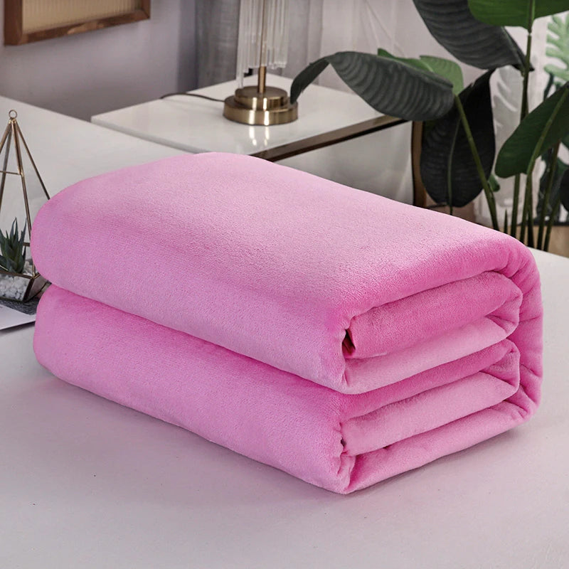 Ultra Soft Mink Velvet Blanket Thick Cloud Bed Throw Cozy Bedding