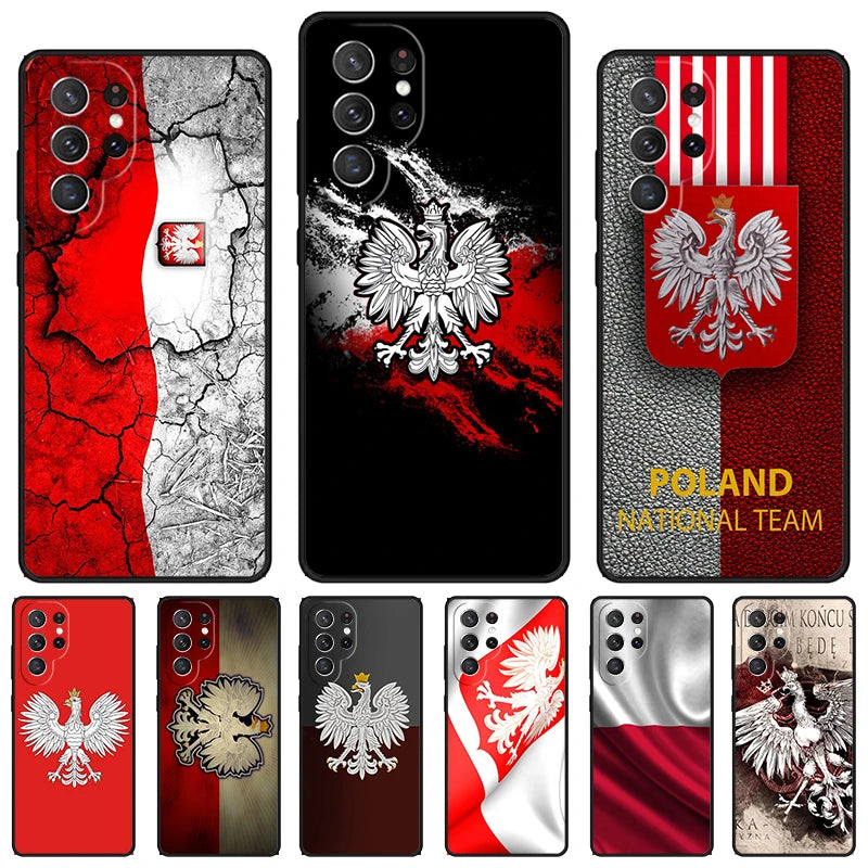 Poland Flag Phone Case - Protective Cover for Samsung Galaxy S20–S25 & Note Series