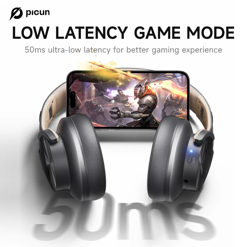 Picun B8 Bluetooth Over-Ear Headphones with 120H Playtime & 3EQ