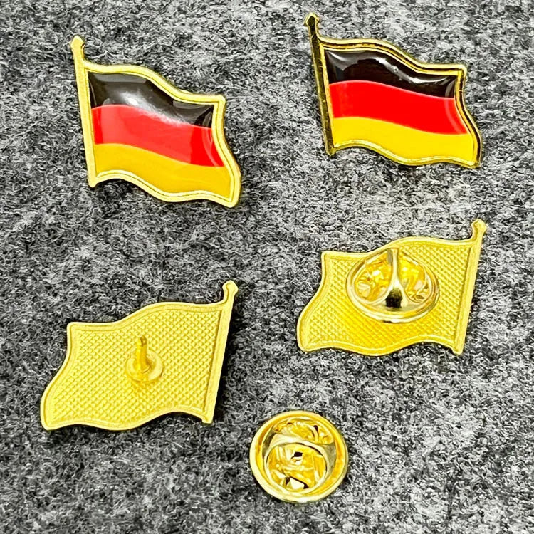 Patriotic Flag Brooch Pins Set Metal Lapel Badge Bulk Gift Jewelry