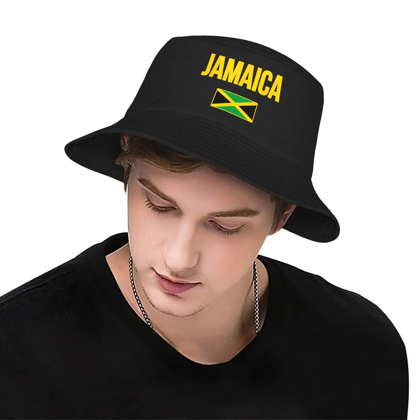 Jamaica Flag Bucket Hat - Summer Travel, Vacation & Casual Fisherman Cap