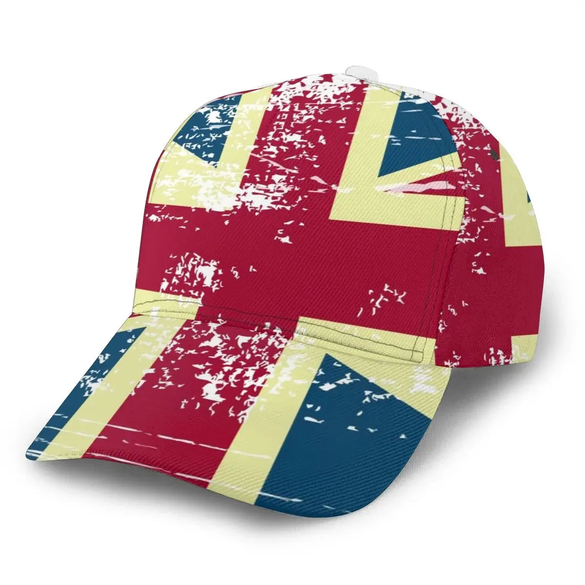 UK British Flag Baseball Cap Adjustable Unisex Casual Outdoor Hat