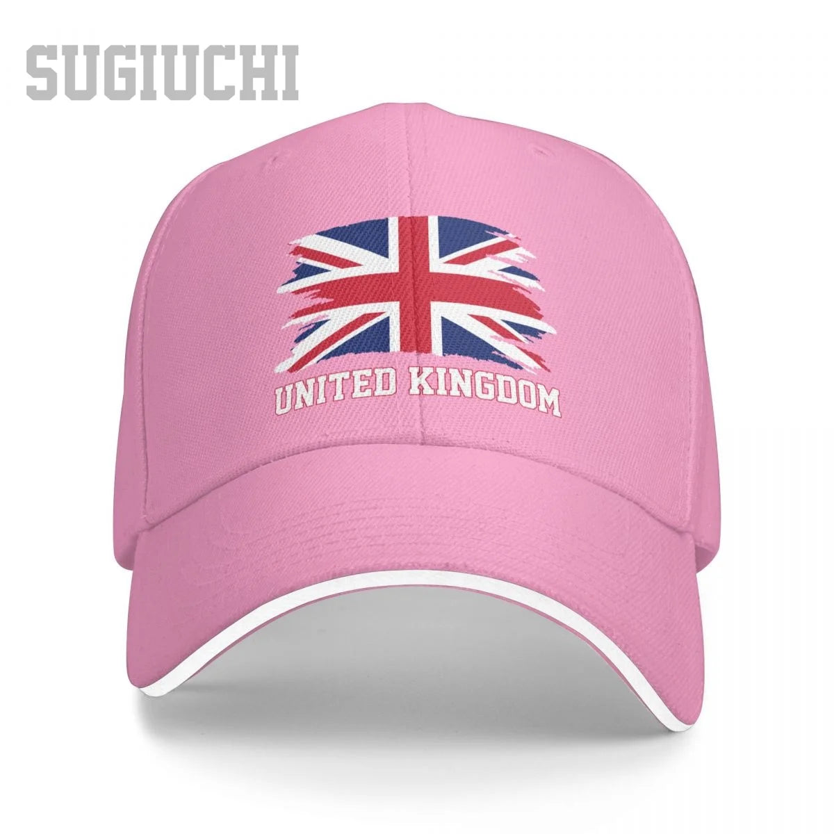 UK Flag Baseball Cap Adjustable Unisex Casual Snapback Hat Cotton