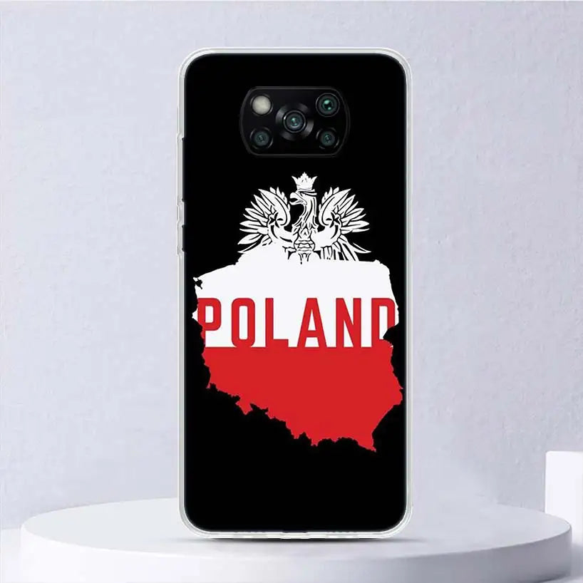 Poland Flag Soft Case - Protective Cover for Xiaomi Poco X Series & F/M Models