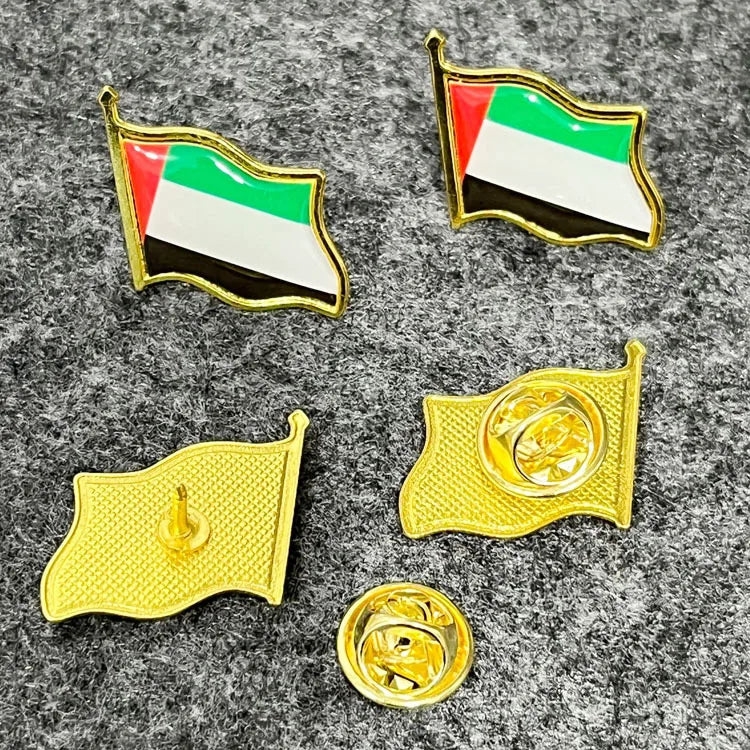 Patriotic Flag Brooch Pins Set Metal Lapel Badge Bulk Gift Jewelry