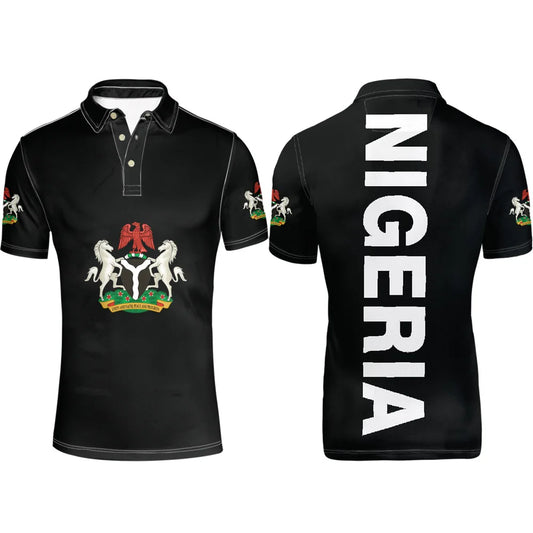 Nigeria Flag & Team Logo T-Shirt – Lapel Flag Travel Tee