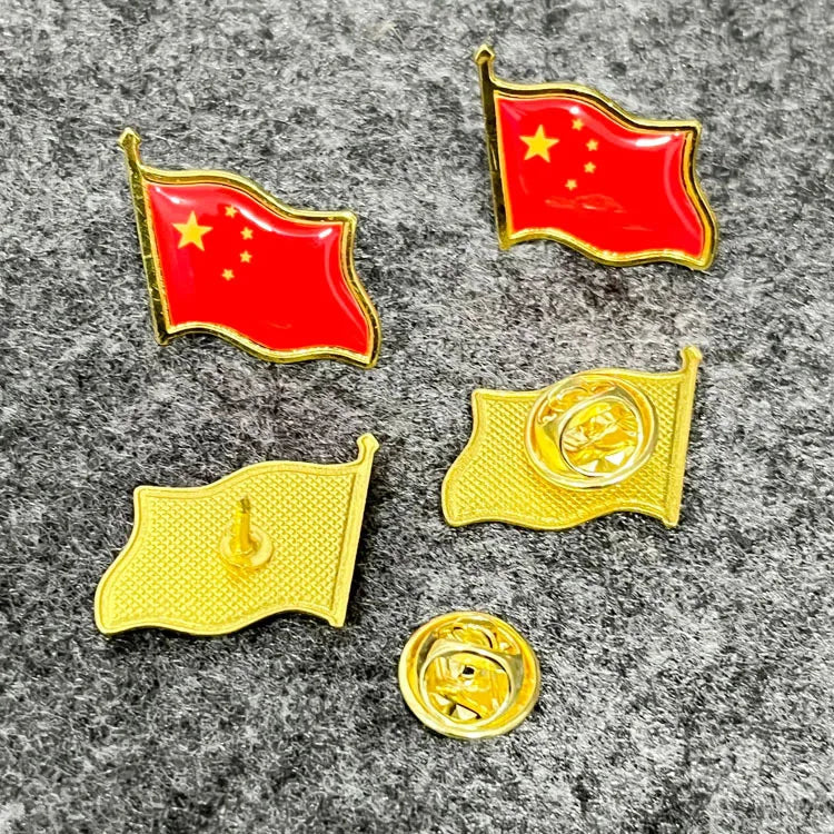 Patriotic Flag Brooch Pins Set Metal Lapel Badge Bulk Gift Jewelry