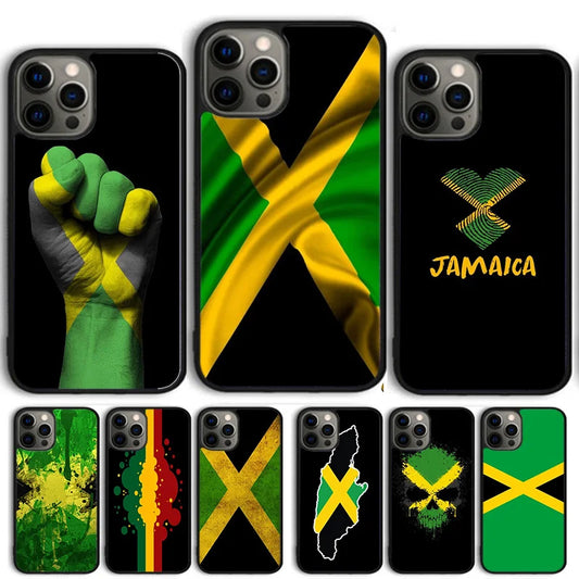 Jamaica Flag Phone Case - Protective Cover for iPhone 11–17 Series