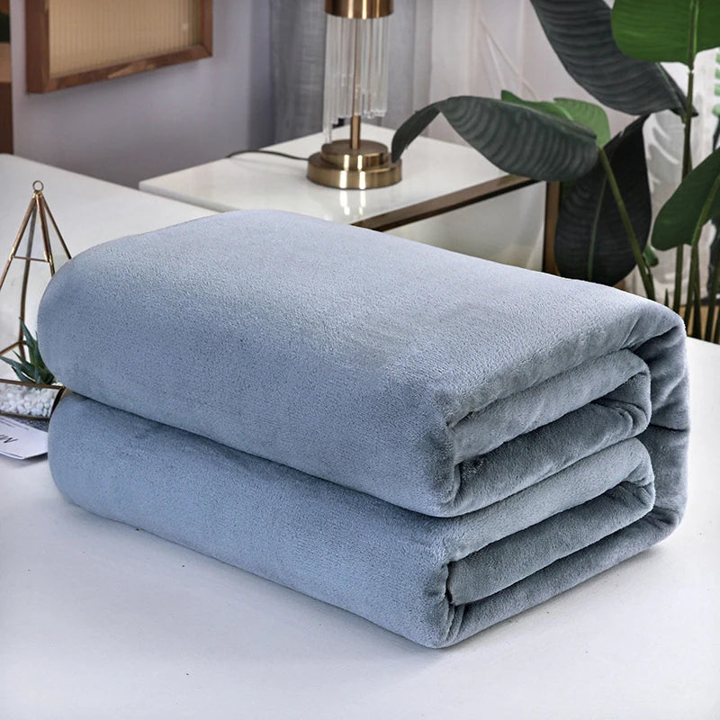Ultra Soft Mink Velvet Blanket Thick Cloud Bed Throw Cozy Bedding