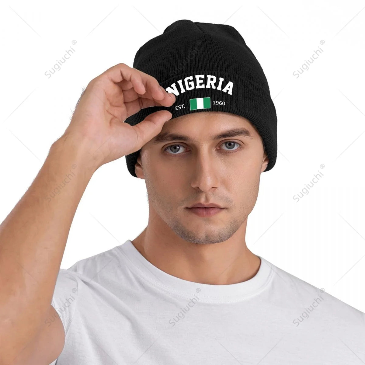 Nigeria EST.1960 Beanie Hat Unisex Winter Warm Knitted Skull Cap