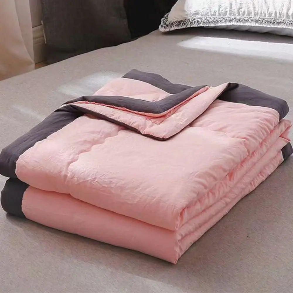 Cooling Summer Blanket Breathable Cotton Lightweight Cold Effect Quilt