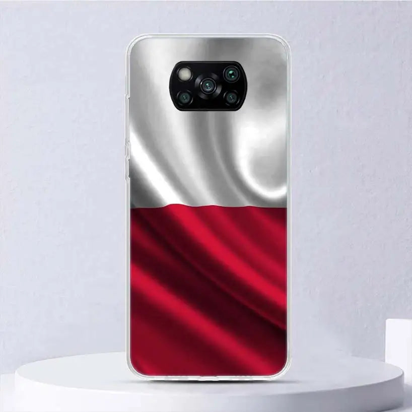 Poland Flag Soft Case - Protective Cover for Xiaomi Poco X Series & F/M Models