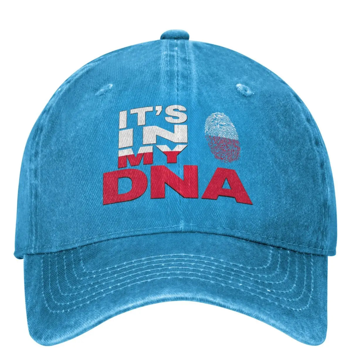 Poland Is In My DNA Baseball Cap - Polish Flag Trucker Hat for Men & Women