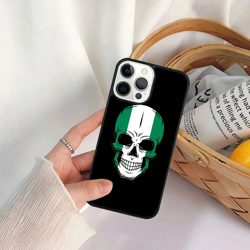 Nigeria Flag iPhone Case Shockproof Anti-Scratch Slim Cover Case