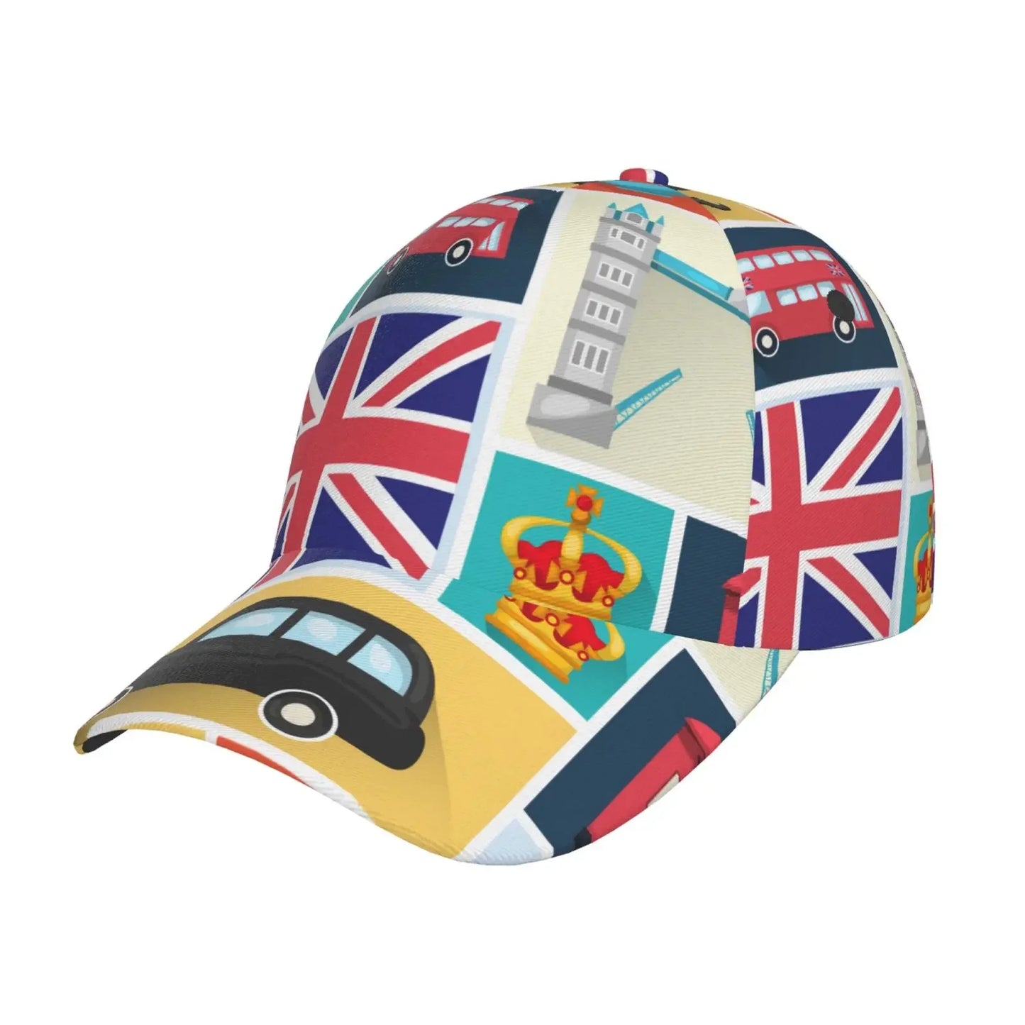 UK British Flag Baseball Cap Adjustable Unisex Casual Outdoor Hat