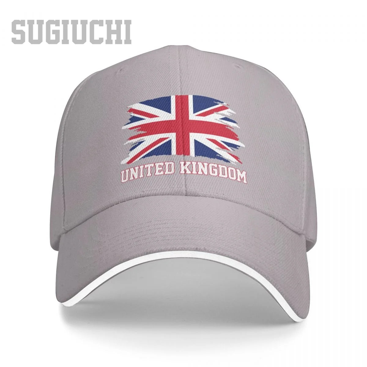 UK Flag Baseball Cap Adjustable Unisex Casual Snapback Hat Cotton