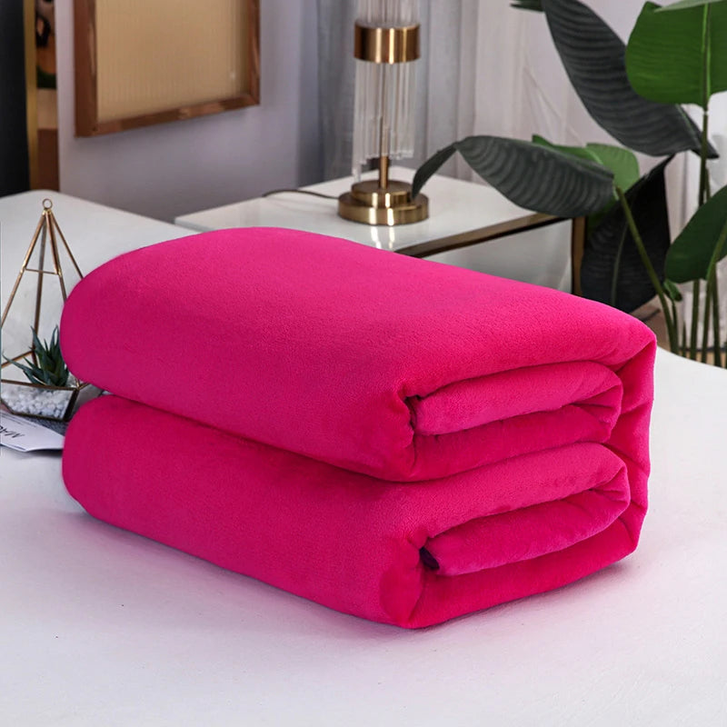 Ultra Soft Mink Velvet Blanket Thick Cloud Bed Throw Cozy Bedding