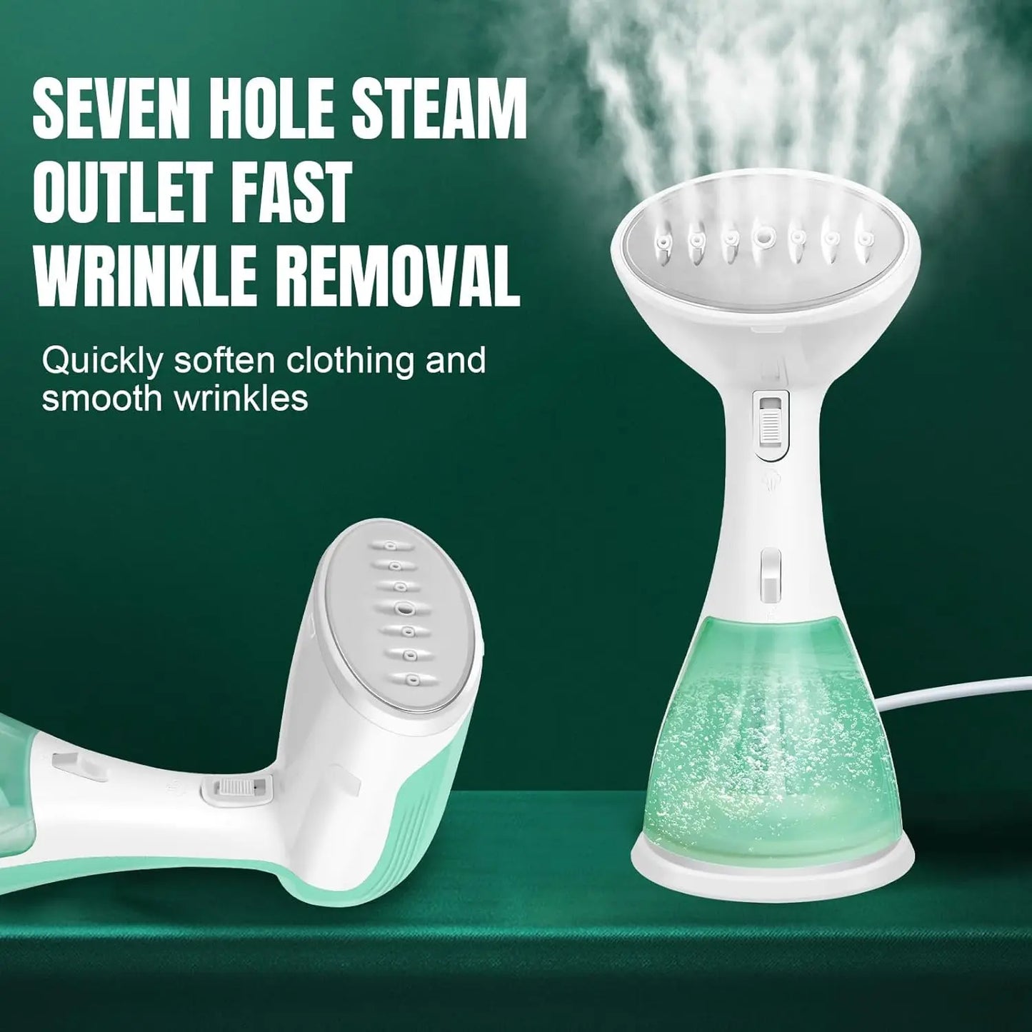 1500W Handheld Clothes Steamer with 300ML Tank & 30s Fast Heat-Up