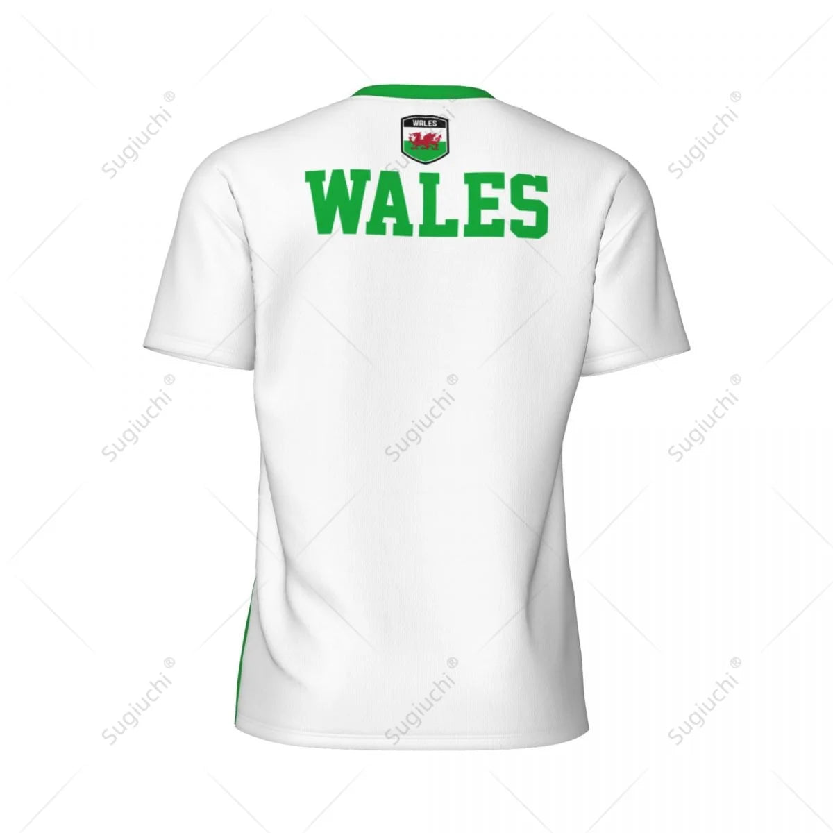 Wales Flag 3D Printed Men’s Sports T-Shirt - Mesh Short Sleeve for Running, Soccer & Fitness