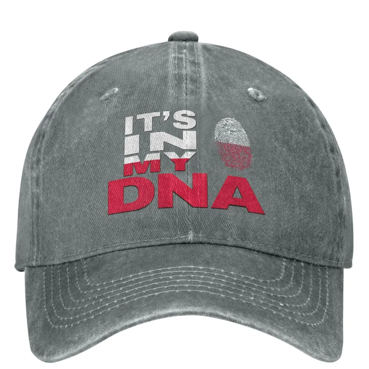 Poland Is In My DNA Baseball Cap - Polish Flag Trucker Hat for Men & Women