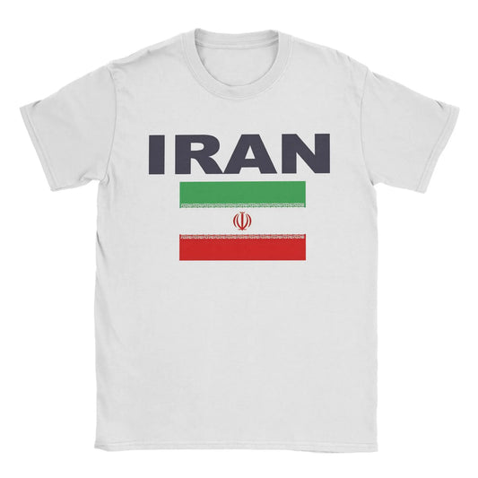 Novelty Iran Flag T-Shirt – 100% Cotton Cool Iranian Patriotic Tee