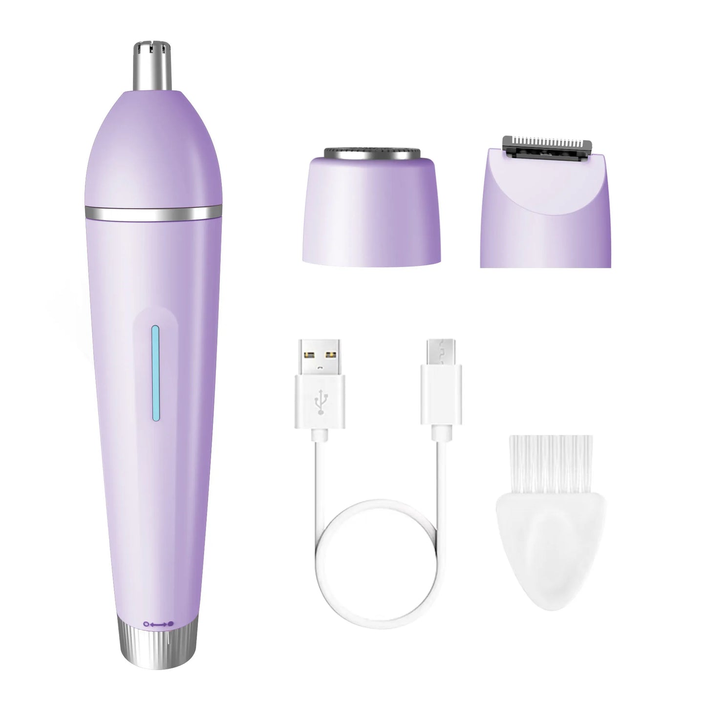 3-in-1 Electric Lady Shaver Waterproof Bikini Trimmer Rechargeable