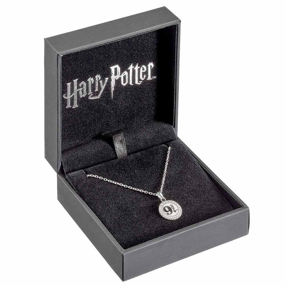 Harry Potter Sterling Silver 9 & 3 Quarters Crystal Necklace