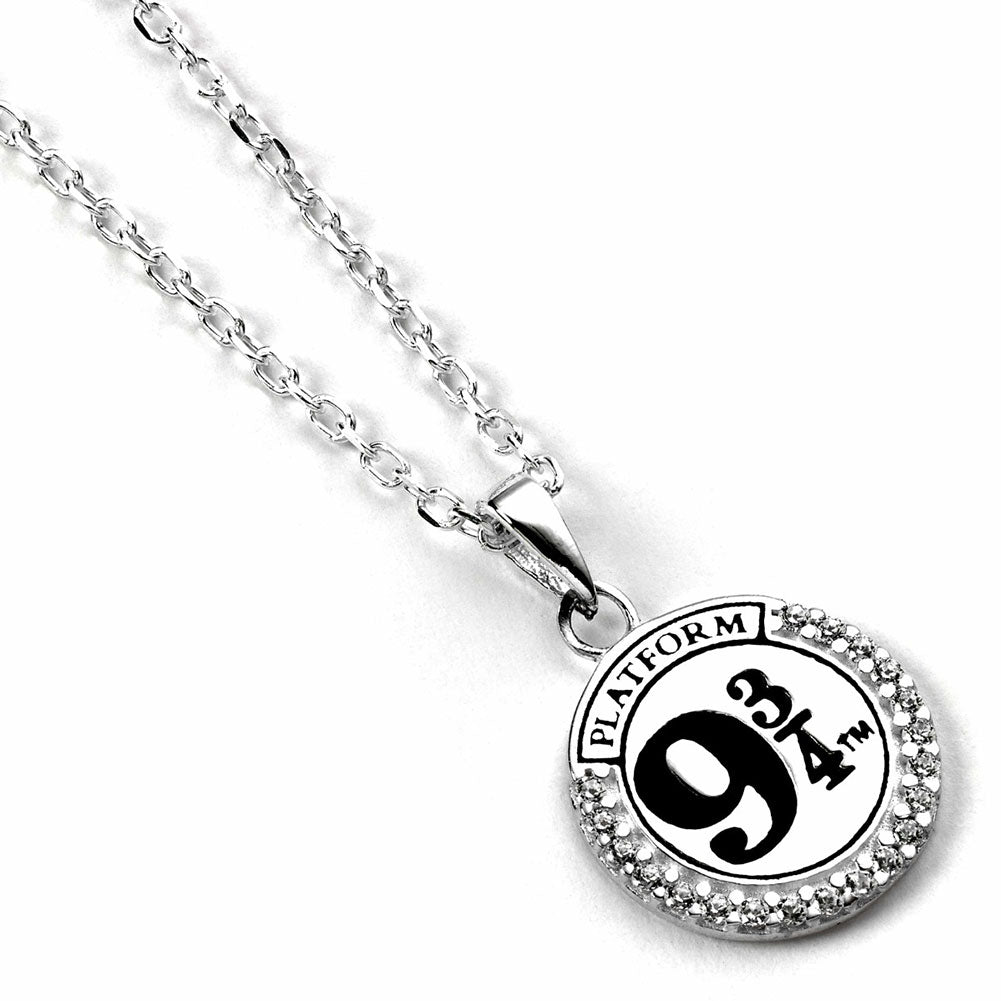 Harry Potter Sterling Silver 9 & 3 Quarters Crystal Necklace
