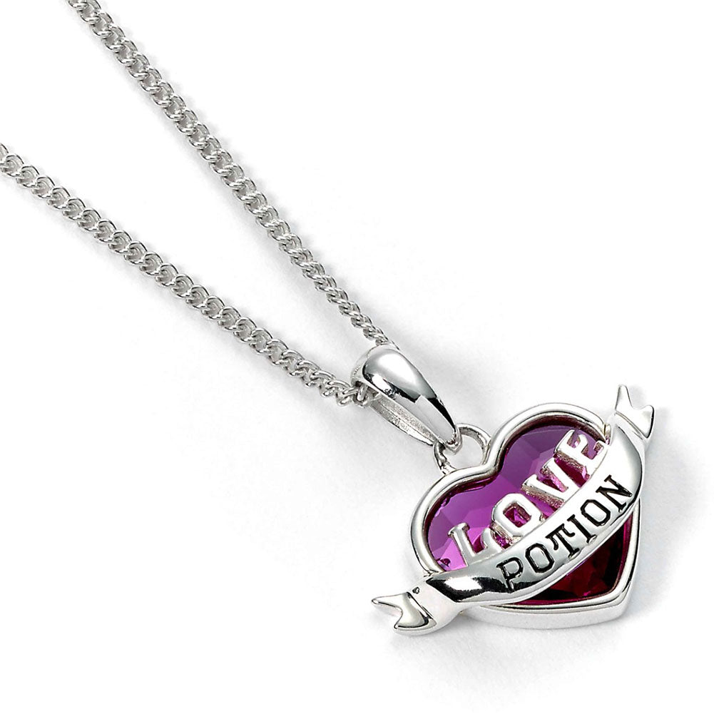 Harry Potter Sterling Silver Love Potion Crystal Necklace