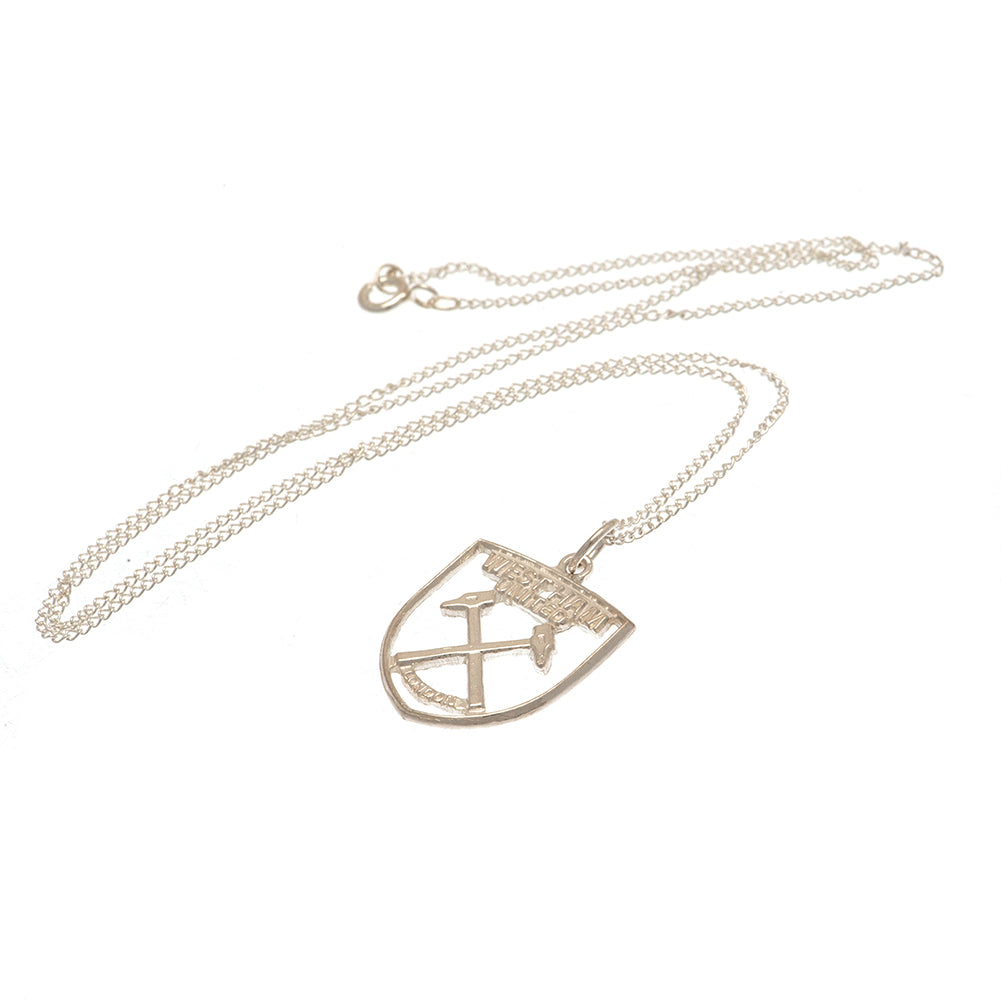 West Ham United FC Sterling Silver Crest Pendant & Chain