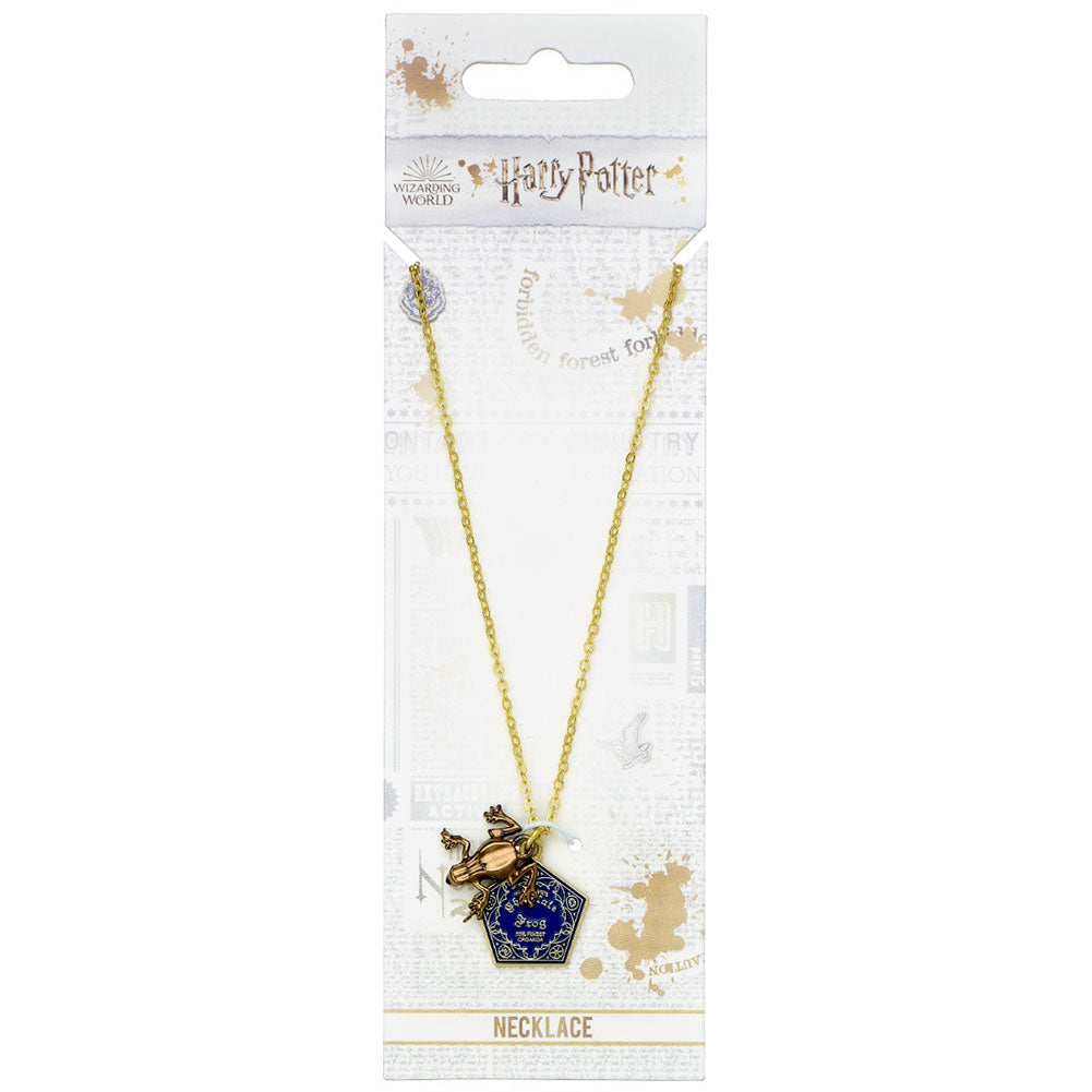 Harry Potter Gold Plated Chocolate Frog Necklace