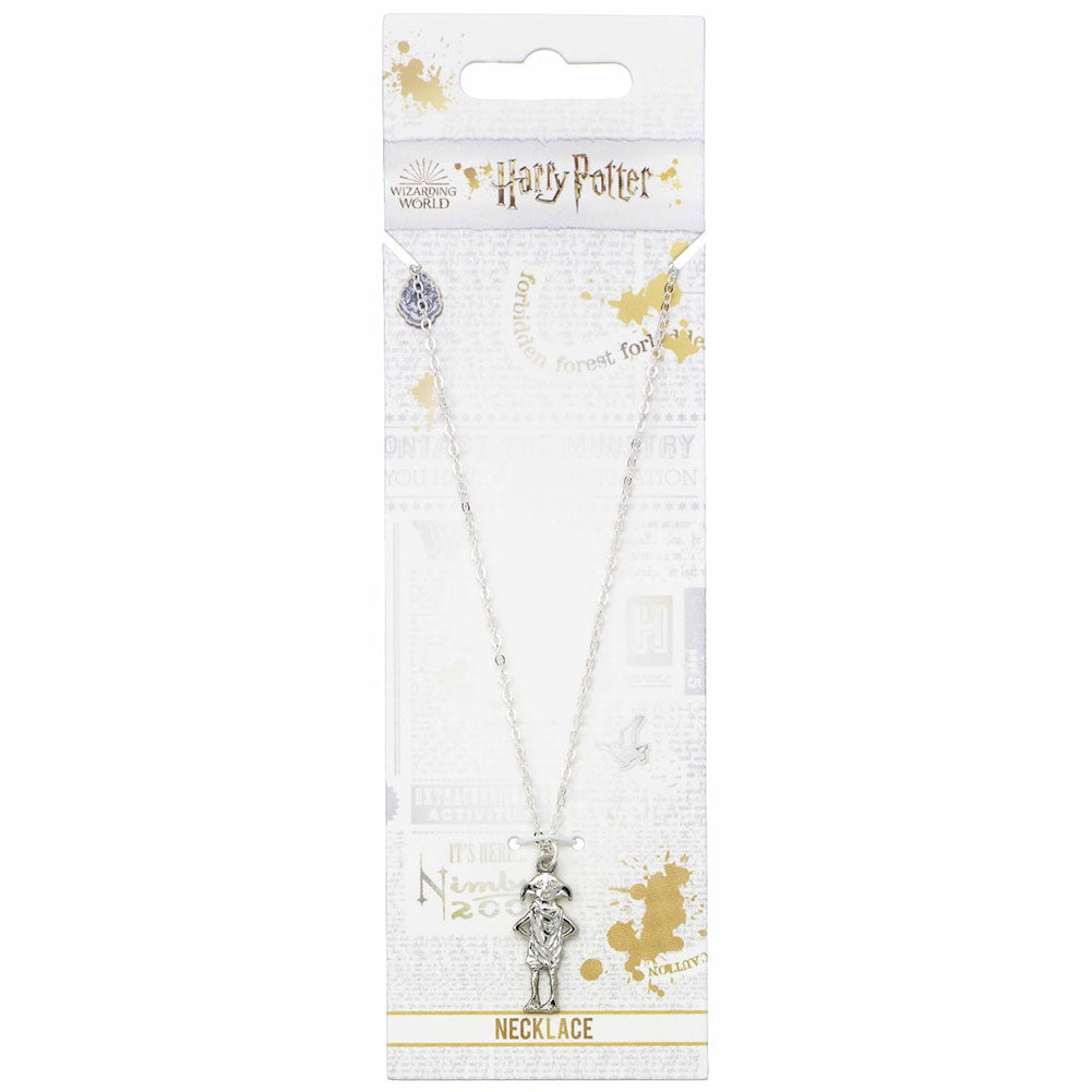 Harry Potter Silver Plated Dobby House Elf Necklace