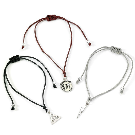 Harry Potter Deathly Hallows Friendship Bracelet Set