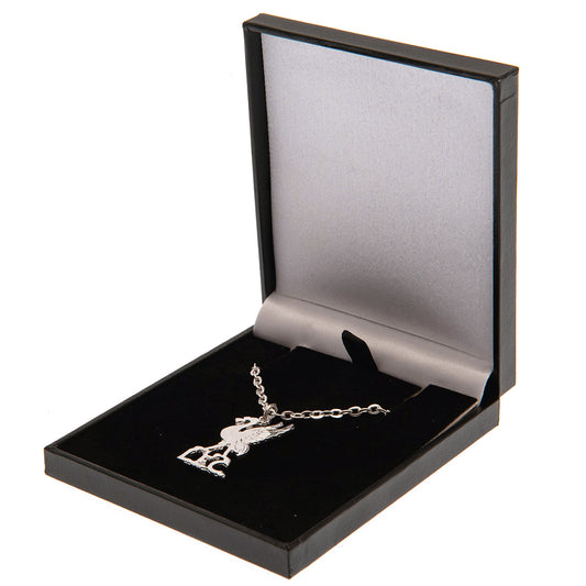 Liverpool FC Silver Plated Boxed Liverbird Pendant