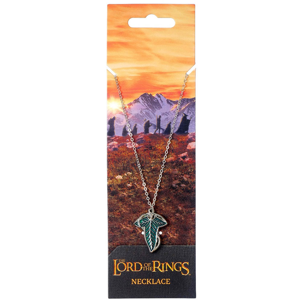 The Lord Of The Rings Silver Plated Leaf Of Lorien Necklace