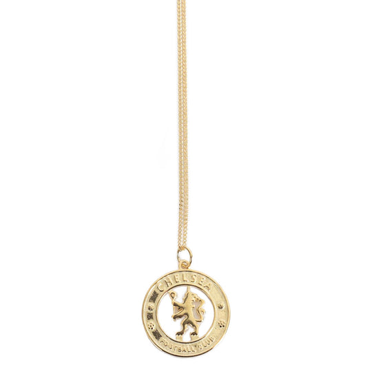 Chelsea FC 18ct Gold Plated on Silver Pendant & Chain