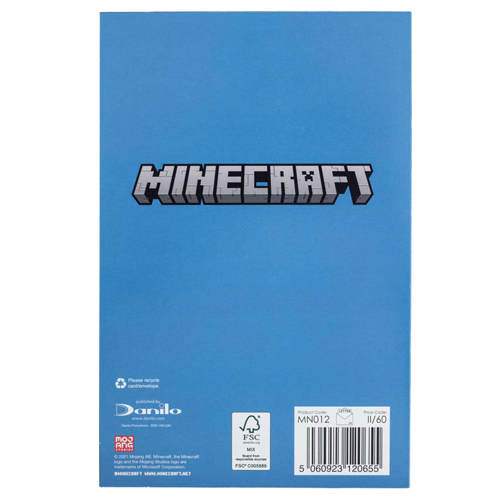Minecraft Explore Birthday Card