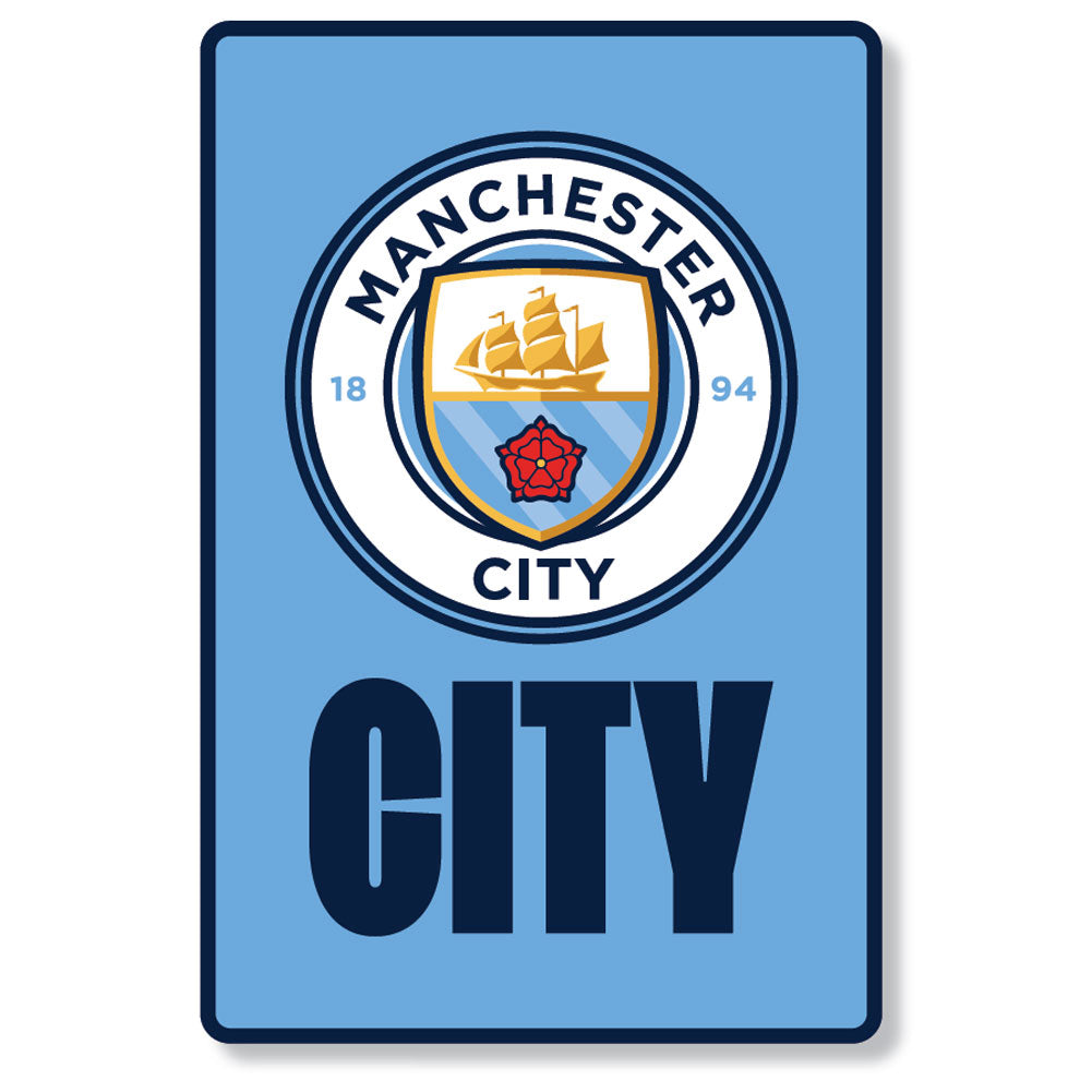 Manchester City FC Portrait LED Crest Sign